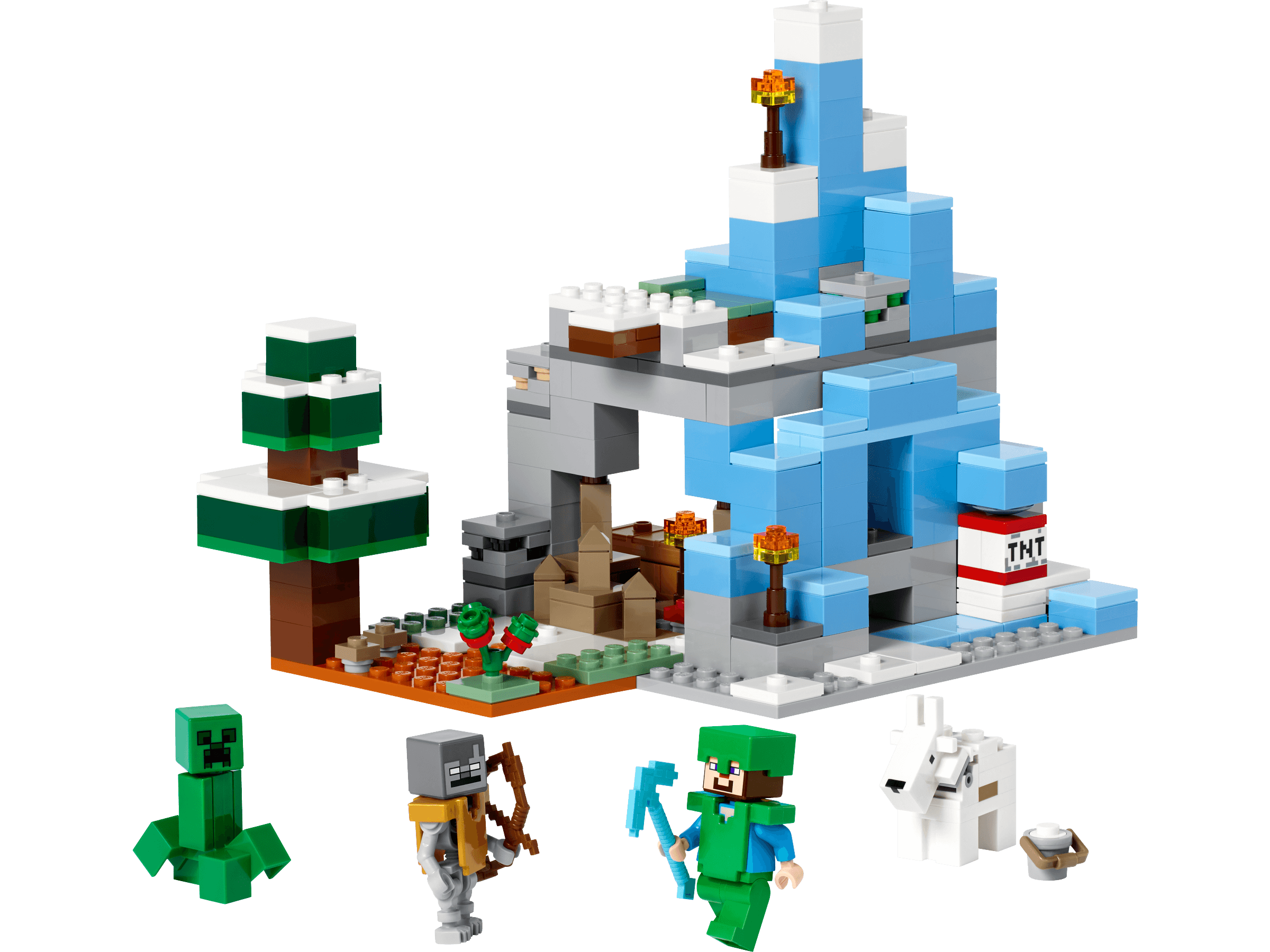 לגו מיינקראפט הפסגות הקפואות