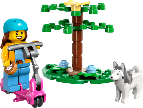 שקית לגו פארק כלבים וקורקינט