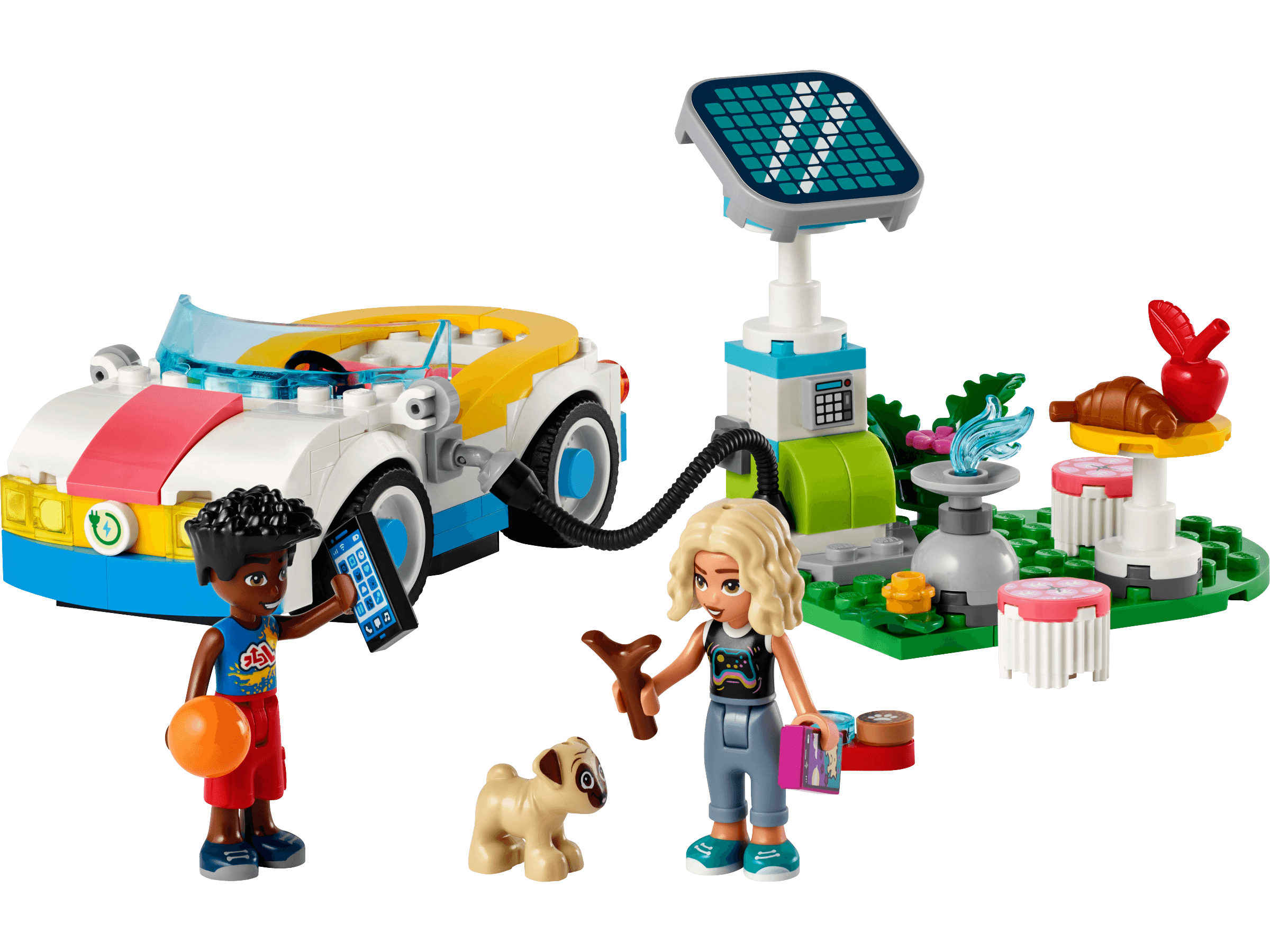 לגו חברות מכונית חשמלית ומתקן טעינה