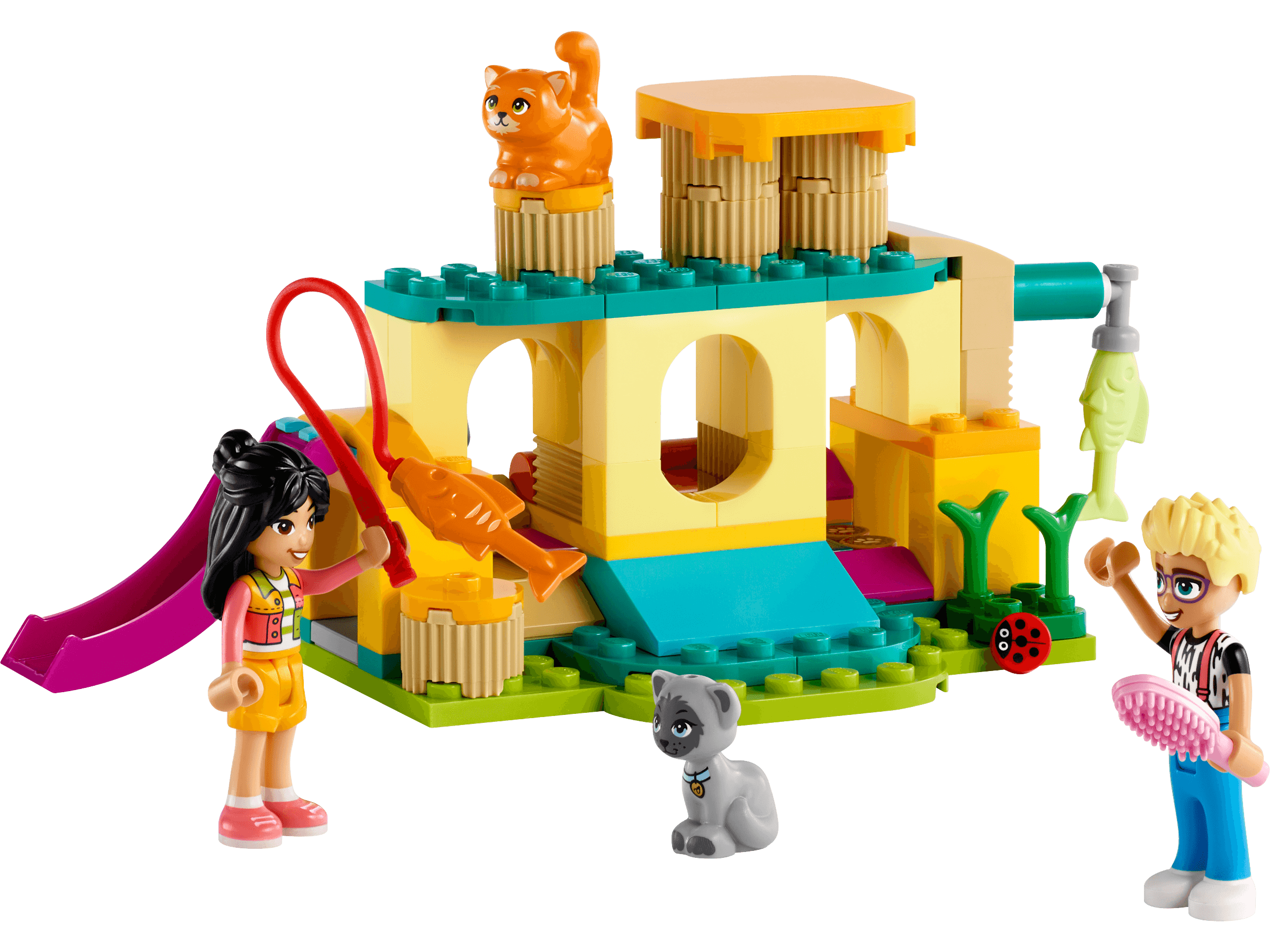לגו חברות הרפתקה על מגרש משחקים לחתולים