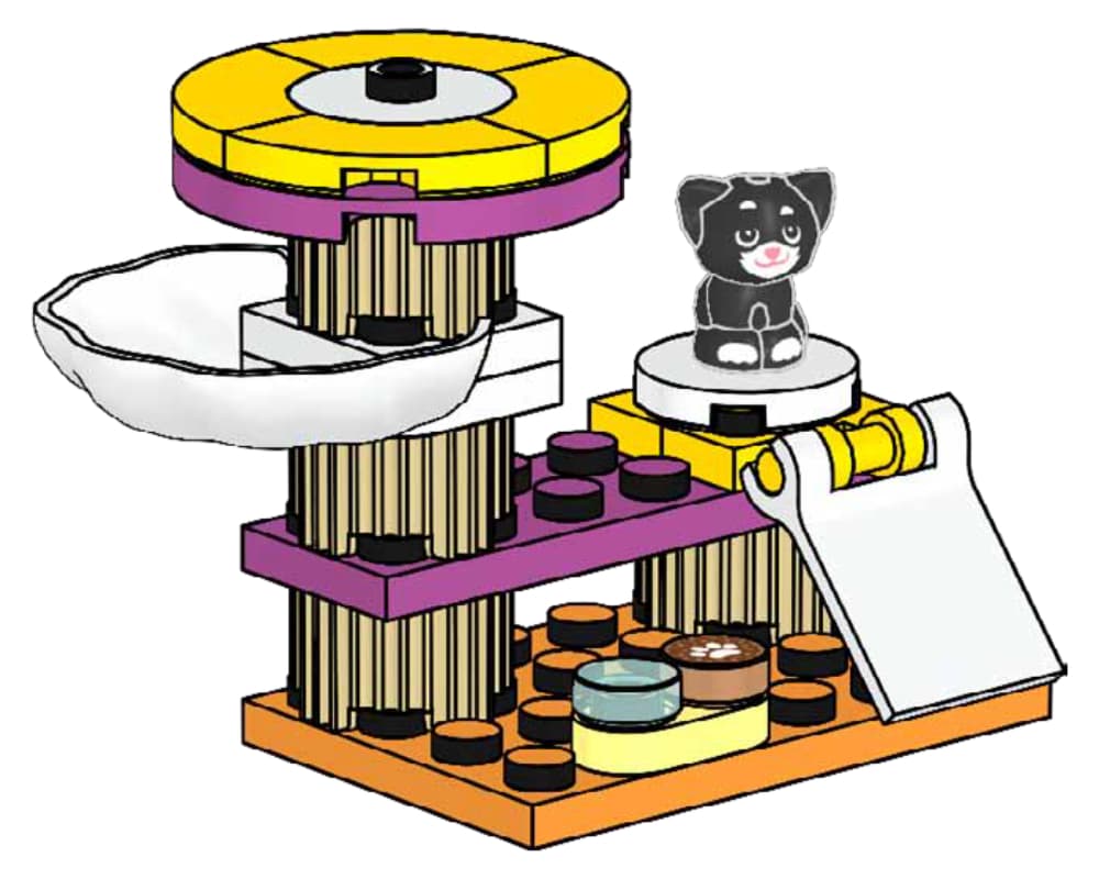 Cat Tree with Kitten