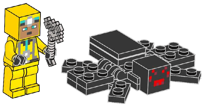 Cave Explorer and Spider