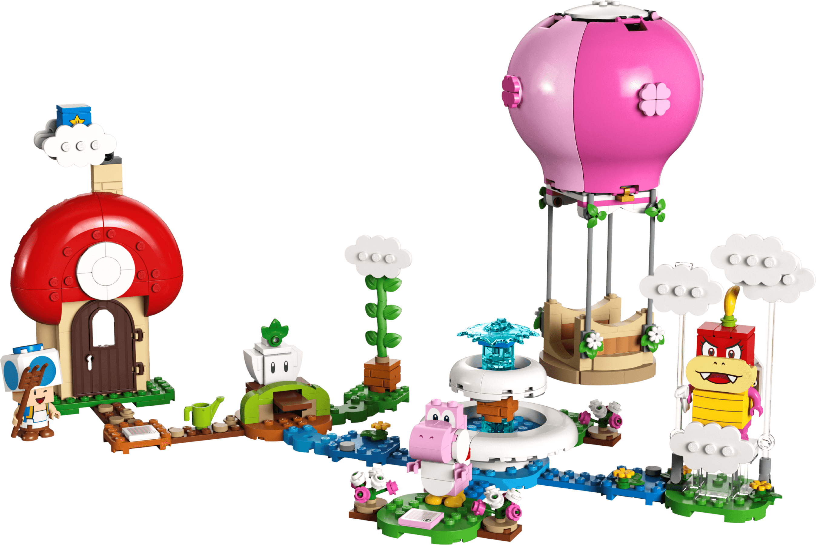 לגו סופר מריו כדור פורח בגינה של פיץ